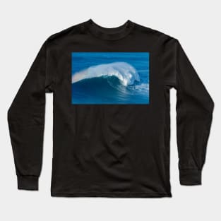 Wave breaking in Nazare Long Sleeve T-Shirt